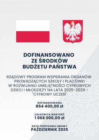 plakat cyfrowy uczeń